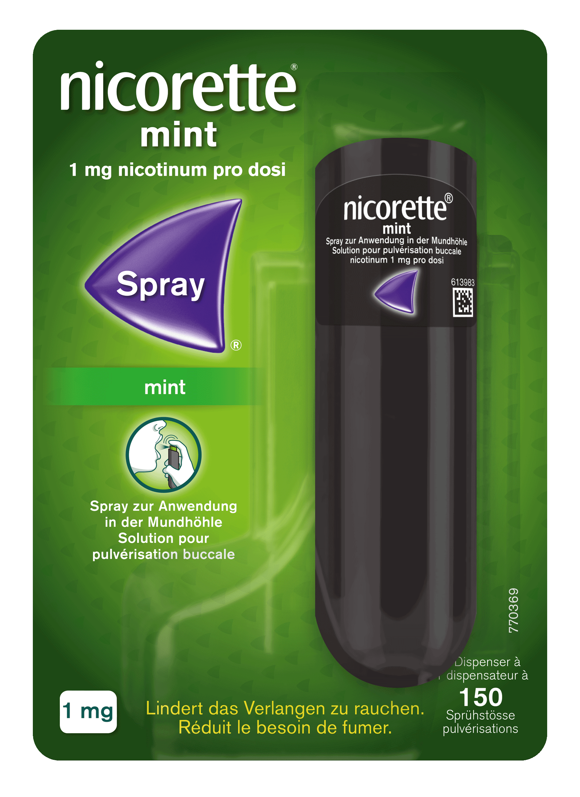 NICORETTE® Spray zur Anwendung in der Mundhöhle: Das Nikotinspray